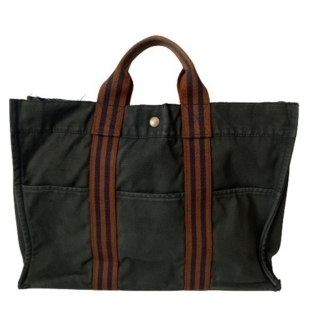 HERMES Canvas Tote Bag